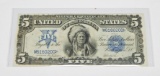 1899 $5 INDIAN CHIEF SILVER CERTIFICATE