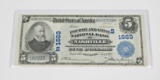 1902 $5 NATIONAL CURRENCY - FOURTH AND FIRST NATIONAL BANK of NASHVILLE, TN