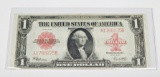 1923 $1 UNITED STATES NOTE - RED SEAL