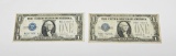 TWO (2) CIRCULATED SERIES 1928A $1 FUNNYBACK SILVER CERTIFICATES