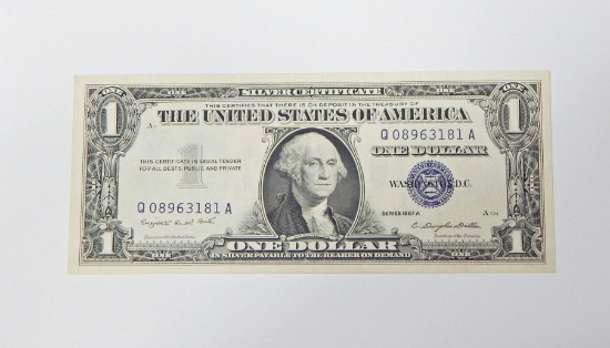 1957A $1 SILVER CERTIFICATE - CRISP UNCIRCULATED