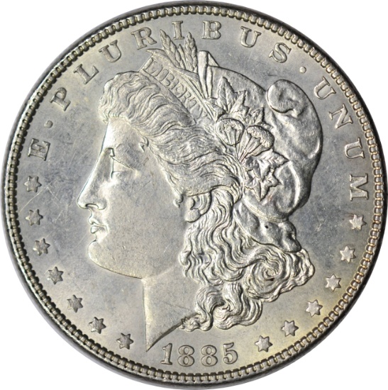 1885 MORGAN DOLLAR - UNC DETAILS