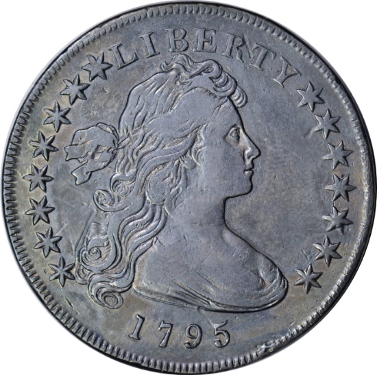 1795 DRAPED BUST SMALL EAGLE DOLLAR - ONLY 42,738 MINTED