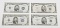 FOUR (4) BLUE SEAL $5 SILVER CERTIFICATES - 1934A, 1934D, 1953, 1953A