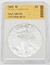 2006-W UNCIRCULATED SILVER EAGLE - SGS HOLDER