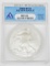 2008-W SATIN FINISH SILVER EAGLE - ANACS MS69