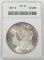 1879 MORGAN DOLLAR - ANACS MS63 - OLD SMALL WHITE HOLDER