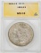 1881-S MORGAN DOLLAR - ANACS MS63 - TONED