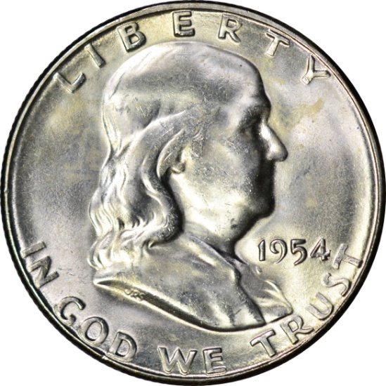 1954-S FRANKLIN HALF - UNCIRCULATED