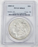 1885-O MORGAN DOLLAR - PCGS MS63