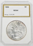 1886 MORGAN DOLLAR - PCI MS64