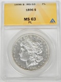 1896 MORGAN DOLLAR - ANACS MS63 PROOFLIKE