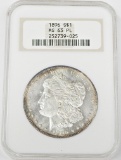 1896 MORGAN DOLLAR - NGC MS63 PROOFLIKE - OLD FAT HOLDER