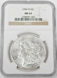 1904-O MORGAN DOLLAR - NGC MS63