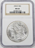 1904-O MORGAN DOLLAR - NGC MS63