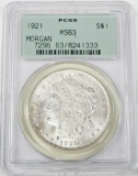 1921 MORGAN DOLLAR - PCGS MS63 - OLD GREEN HOLDER