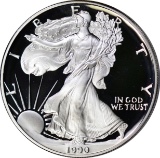 1990-S PROOF SILVER EAGLE in CAPSULE - NO BOX