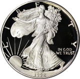 1992-S PROOF SILVER EAGLE in CAPSULE - NO BOX