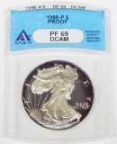 1998-P PROOF SILVER EAGLE - ANACS PF69 DCAM