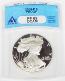 2000-P PROOF SILVER EAGLE - ANACS PF69 DCAM