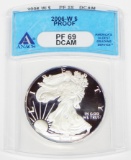 2006-W PROOF SILVER EAGLE - ANACS PF69 DCAM