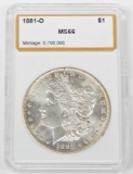 1881-O MORGAN DOLLAR - PCI MS66