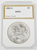 1883-O MORGAN DOLLAR - PCI MS64