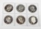 SIX (6) CLAD PROOF EISENHOWER DOLLARS in PLASTIC HOLDERS