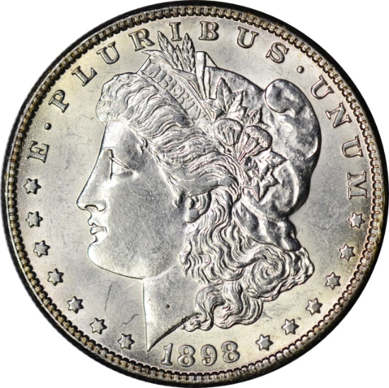 1898-O MORGAN DOLLAR - ABOUT UNCIRCULATED