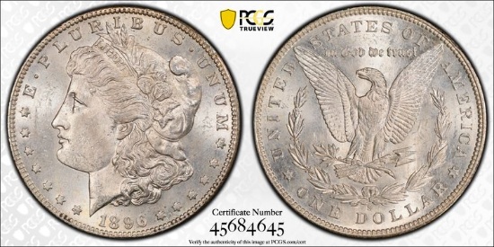 1896-S MORGAN DOLLAR - PCGS UNC DETAILS, ALTERED SURFACES