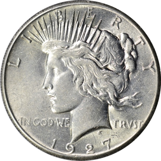 1927 PEACE DOLLAR - NEARLY UNCIRCULATED