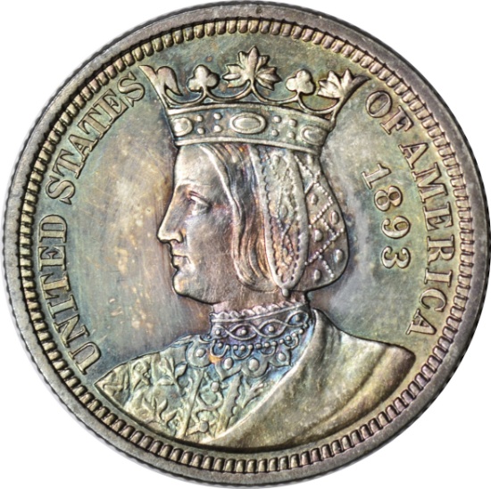 1893 ISABELLA QUARTER - UNCIRCULATED DETAILS