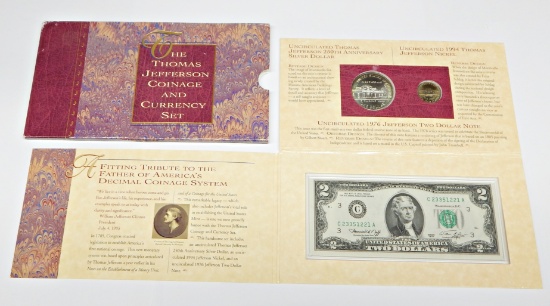 1993 THOMAS JEFFERSON COIN & CURRENCY SET