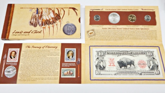2004 LEWIS & CLARK COINAGE and CURRENCY SET