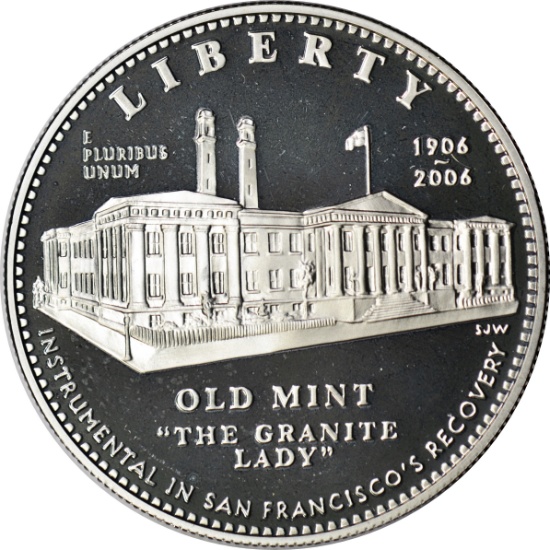 2006 SAN FRANCISCO OLD MINT "GRANITE LADY" PROOF SILVER DOLLAR