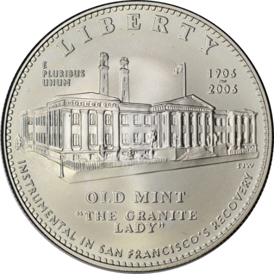 2006 SAN FRANCISCO OLD MINT "GRANITE LADY" UNCIRCULATED SILVER DOLLAR