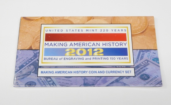 2012 MAKING AMERICAN HISTORY COIN & CURRENCY SET - SEALED