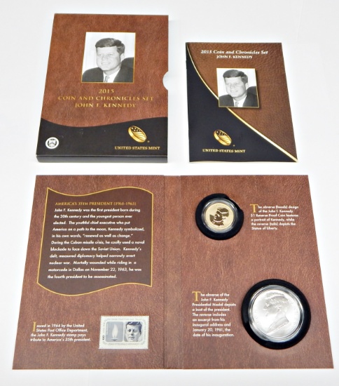 2015 JOHN F. KENNEDY COIN & CHRONICLES SET