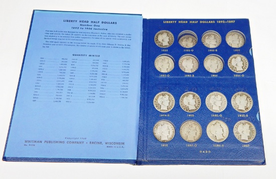 PARTIAL SET of BARBER HALVES from 1892 to 1906 - 35 COINS