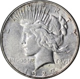 1927-S PEACE DOLLAR - NEARLY UNCIRCULATED
