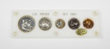 1961 PROOF SET in CAPITAL HOLDER