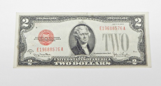 1928G RED SEAL $2 NOTE