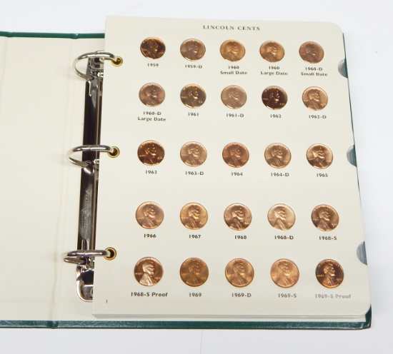 NEARLY COMPLETE SET of LINCOLN CENTS - 1959 to 2011 - 172 COINS - ALL ARE UNC or PROOF