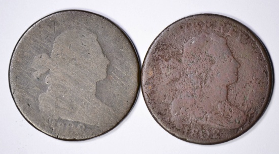 TWO (2) 1802 LARGE CENTS