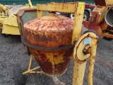 Stone tow behind cement mixer