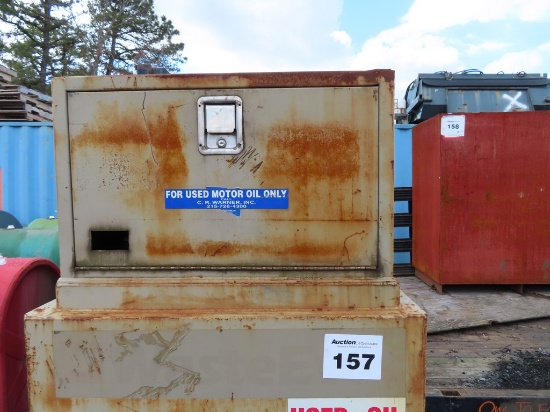Used oil disposal tank