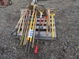 Lot of Shovels, Pick Axes and Sledge Hammers