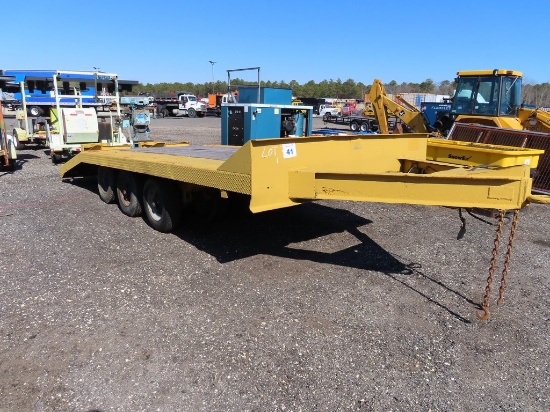 Tri Axle Equipment Trailer