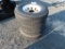 Lot of 4 8 Lug Trailer Wheels & Tires 232/85R16