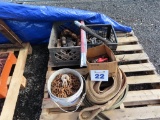 Misc lot of Trailer Hitches, Straps & Chains